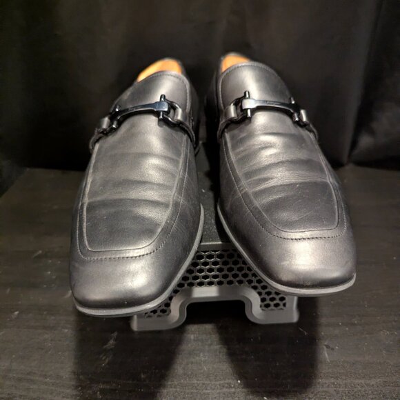 Salvatore Ferragamo Black Leather Gancini Bit Loafers, Size 11D No Box main image 8